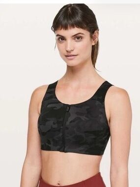 lululemon | Women’s High Impact Enlite Sports Bra Size 32E  Incognito Multi Gray
